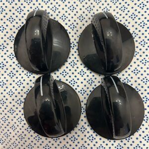 Black Stove Knob Set